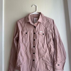 Topo Designs Women's Pink Button Down Shirt. NEVER WORN